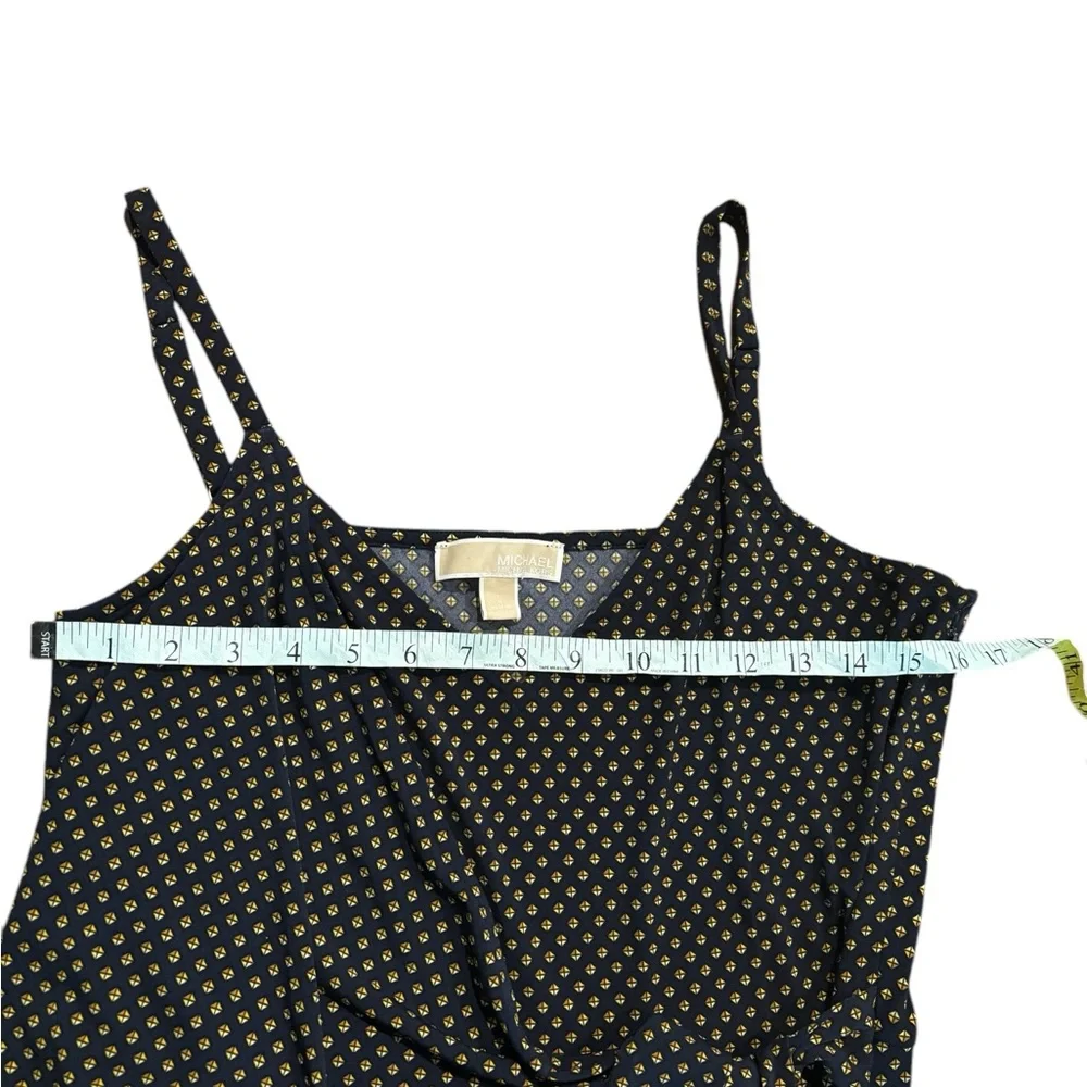 NWOT- MICHAEL Michael Kors - Printed Side-Tie Sleeveless Jumpsuit - Size L - Picture 3 of 7